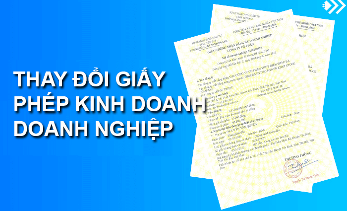 Thay đổi giấy phép kinh doanh công ty cổ phần